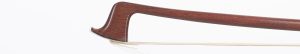 A silver-mounted violin bow by Clifford Bibby — head and frog