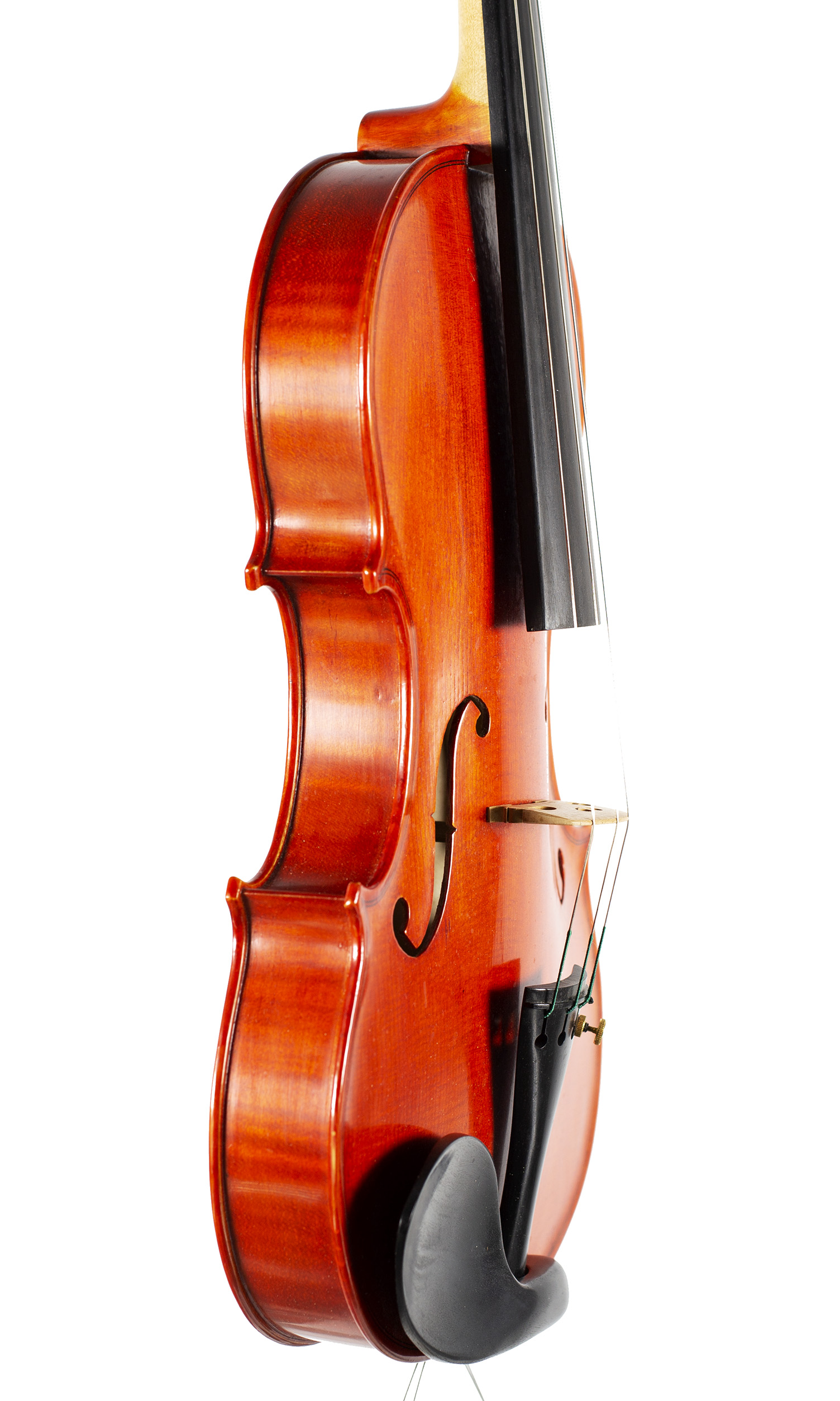 A violin by Clifford N. W. Bibby, Cambridge, 2008 — angled view, 70°