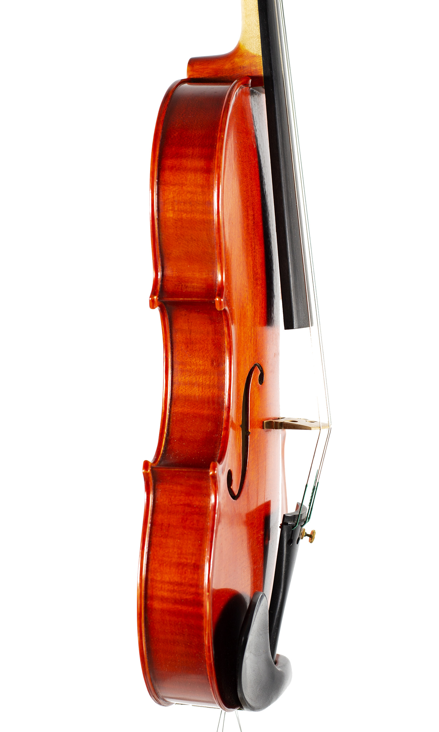 A violin by Clifford N. W. Bibby, Cambridge, 2008 — angled view, 80°
