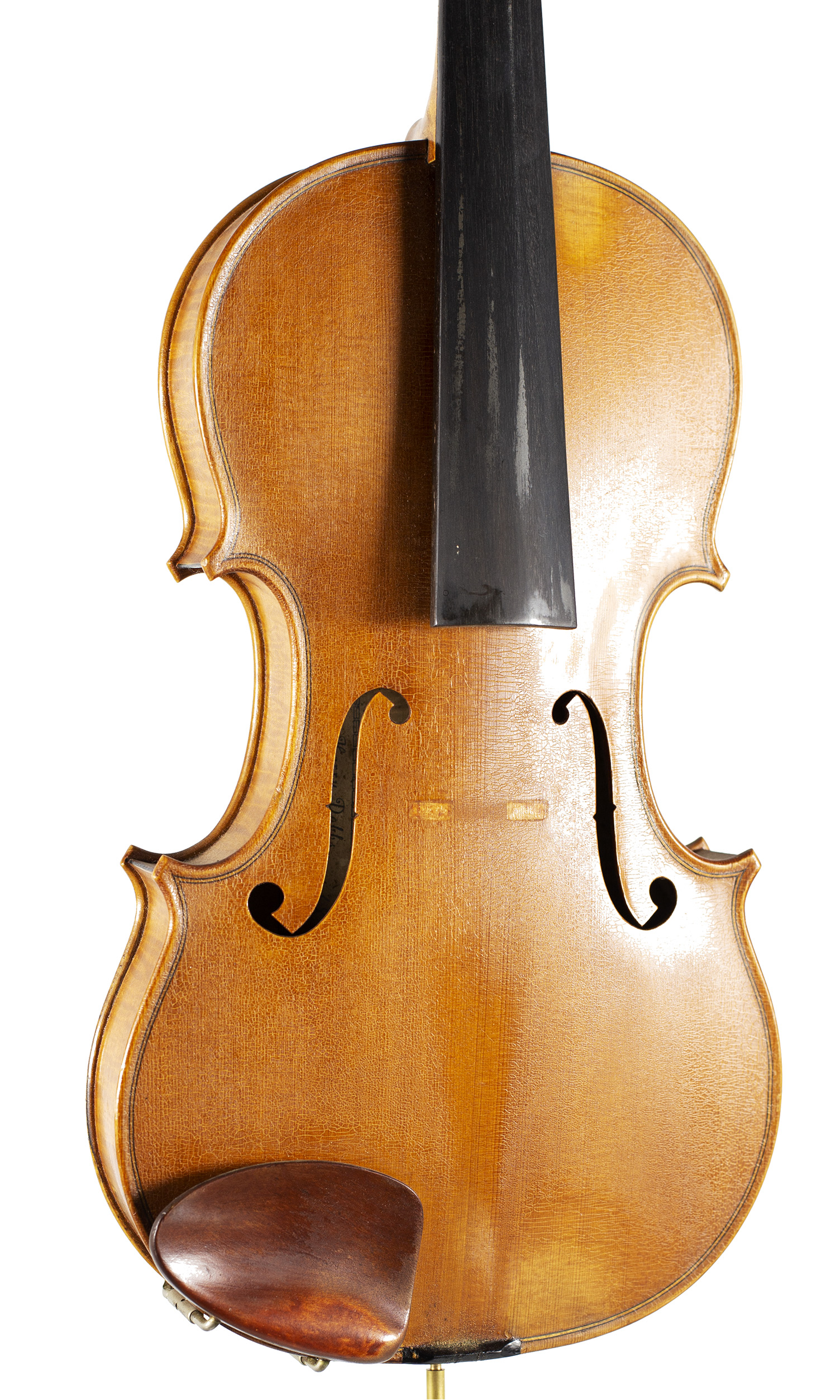 A violin by Harry Dobbs, Sutton Coldfield — angled view, 20°