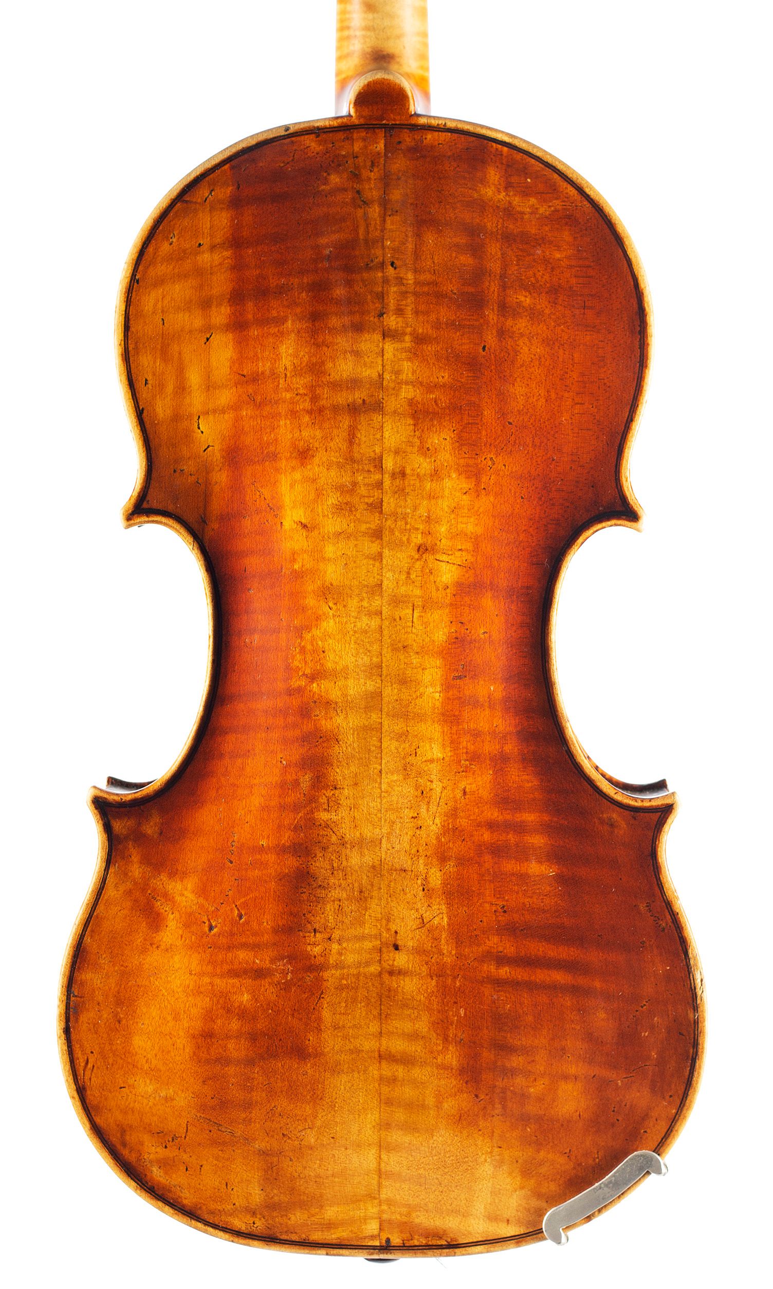 Violin by William Forster II (Old Forster), London, circa 1780 — back