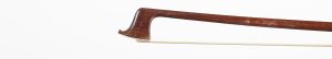 A silver-mounted violin bow by Richard Geipel — head and frog
