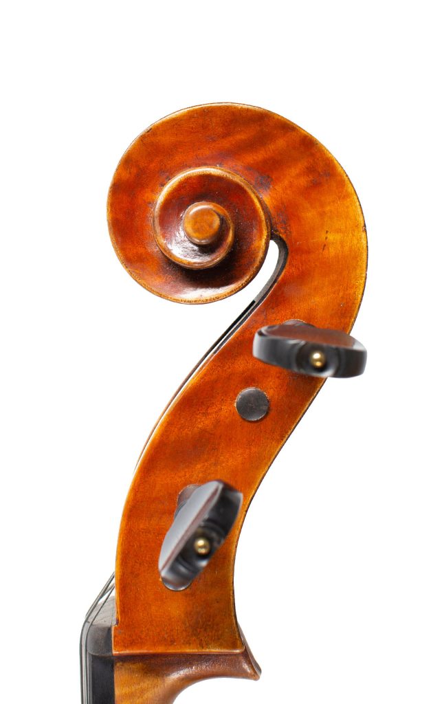 Cello, Workshop of Jay Haide, 2015, China — scroll
