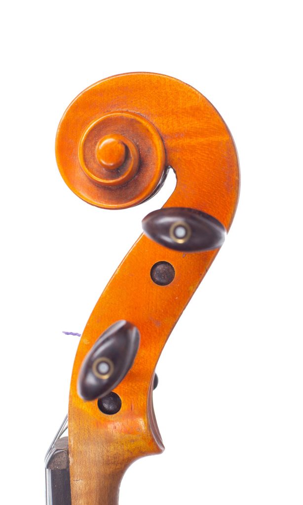 Violin by Alfredo G. Galea, Durban, 1958 — scroll