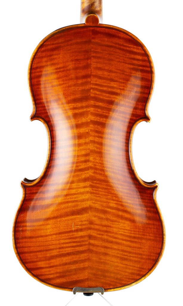 Violin by Alfred Vincent, London, circa 1920 — back