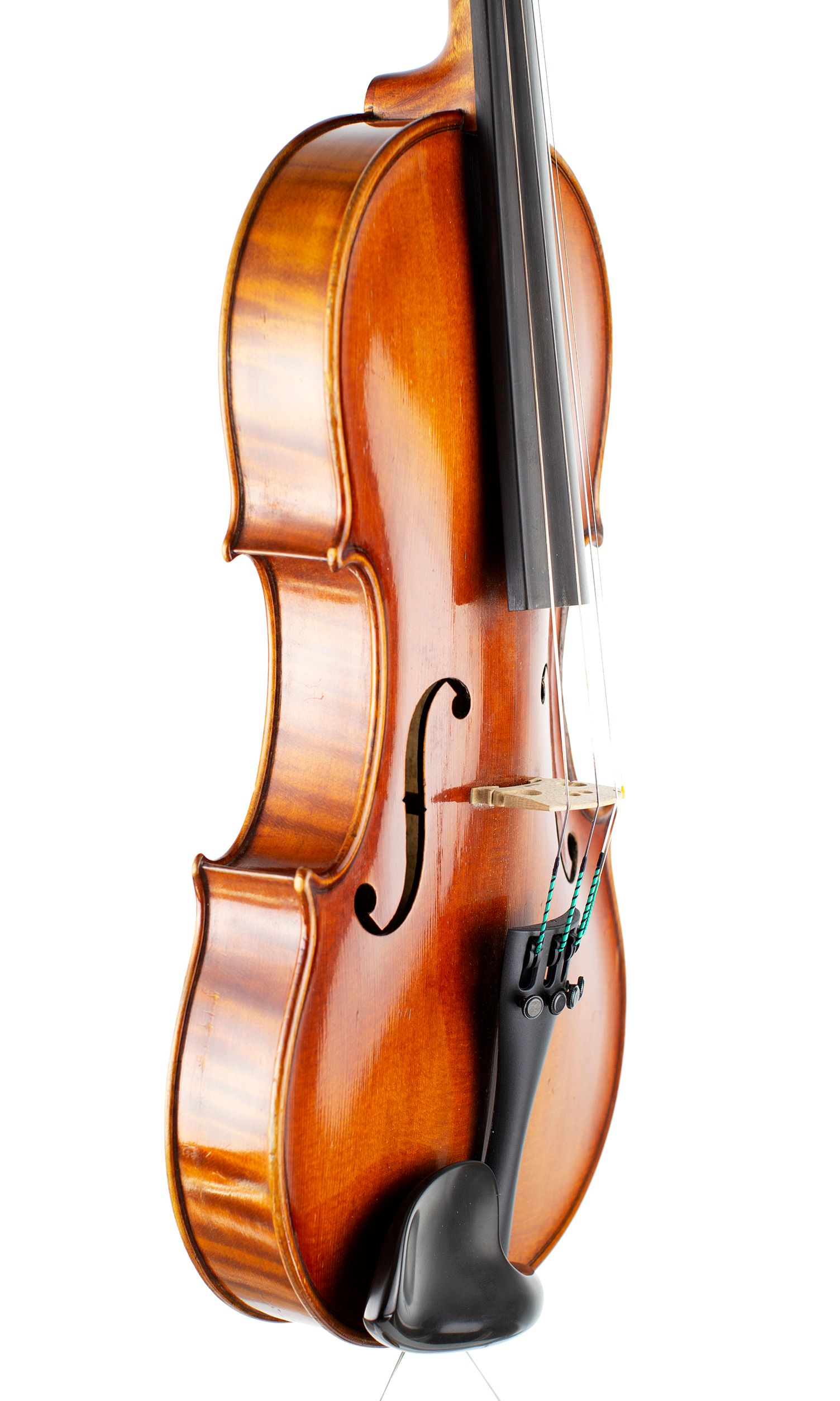 Violin by Alfred Vincent, London, circa 1920 — angled view, 60°