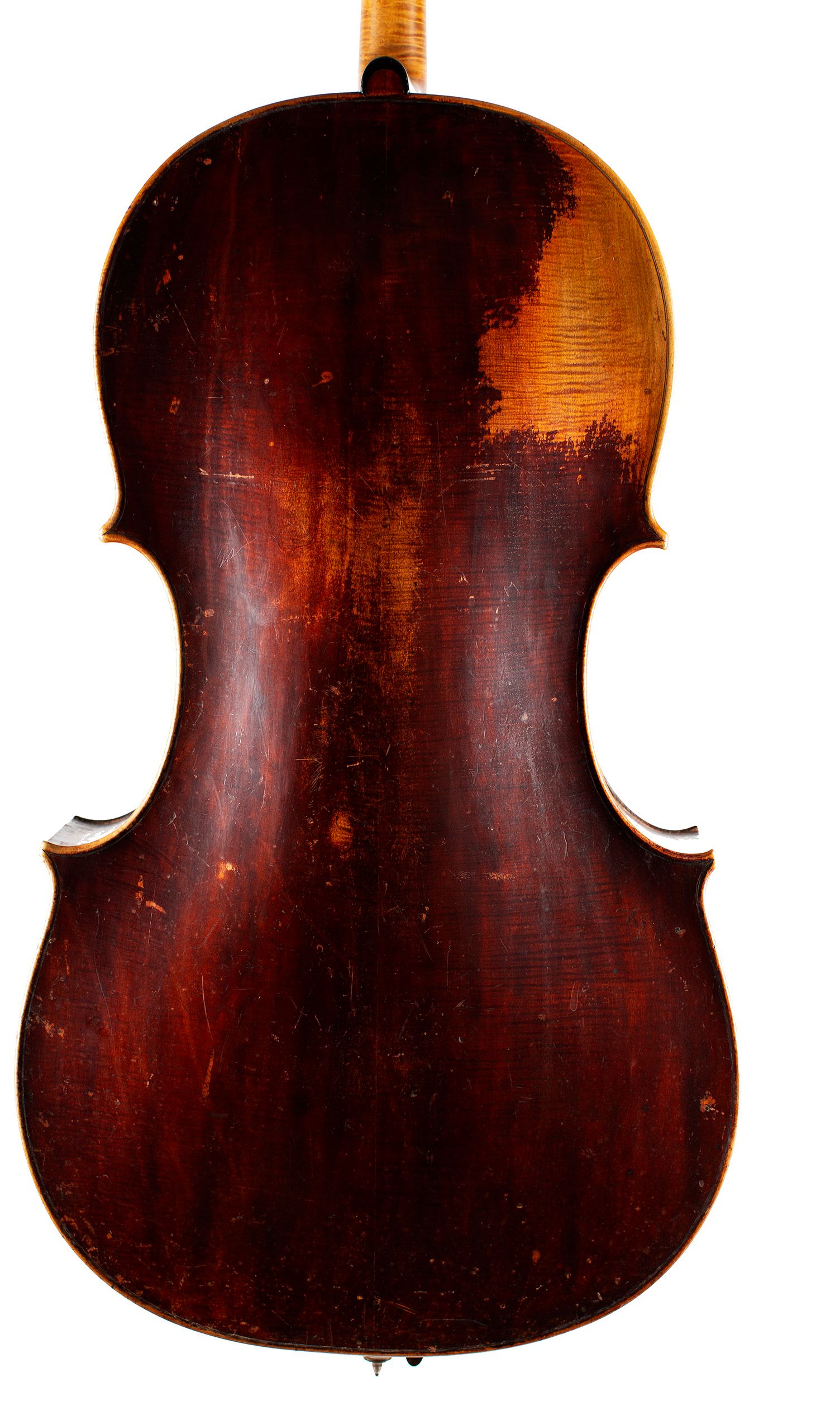 Cello by William Forster (Old Forster), London, circa 1790 — back