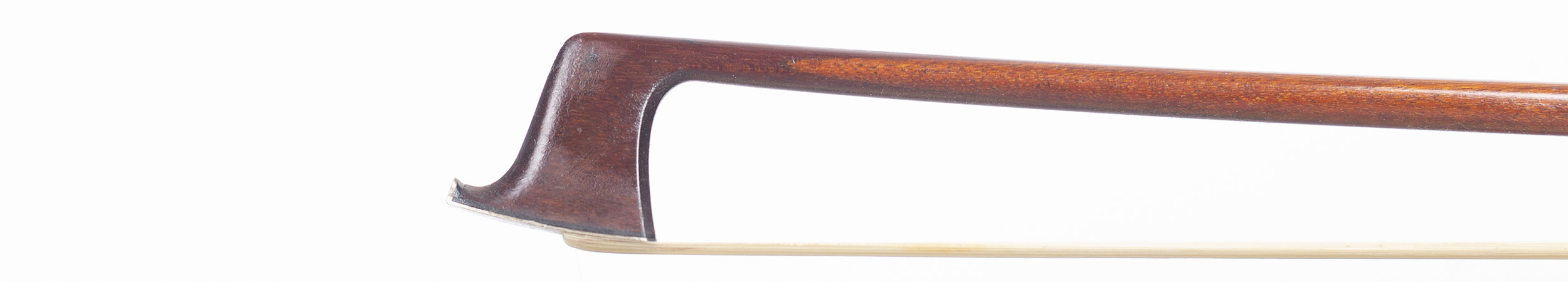 A silver-mounted violin bow by John Dodd — head
