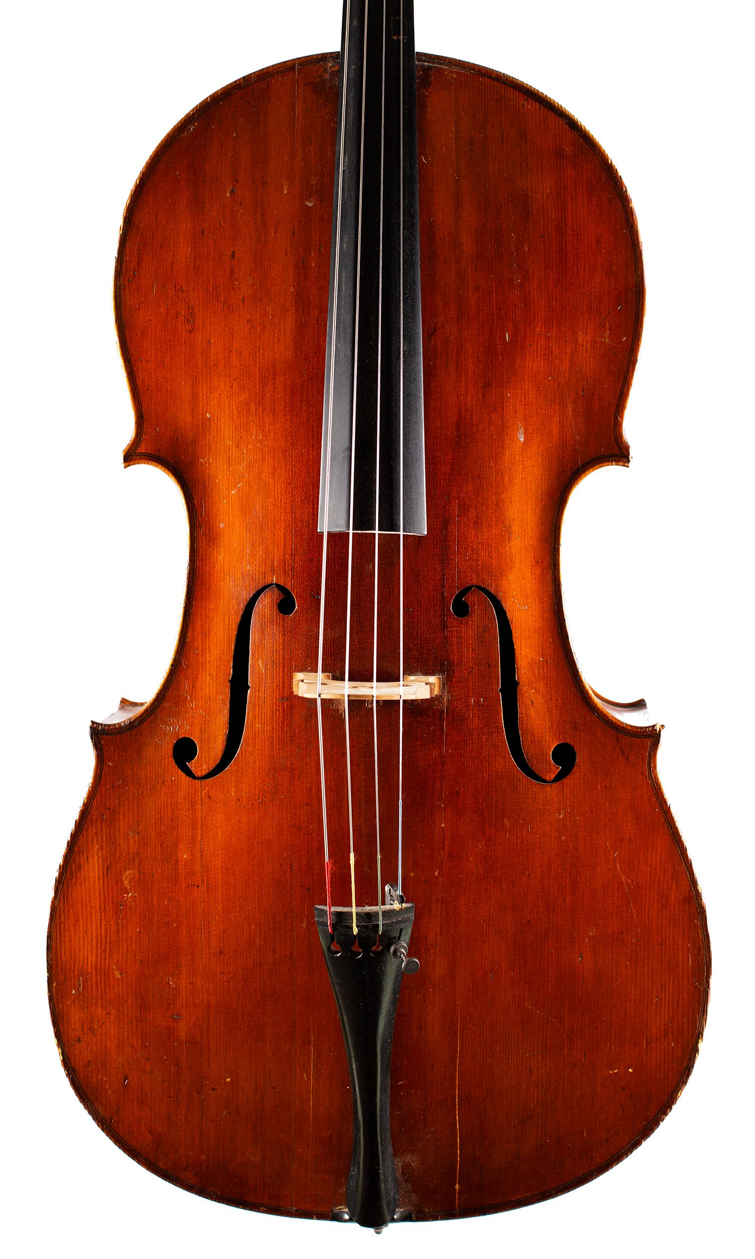 Cello, Workshop of Louis Lowendall, Berlin, 1895 — front