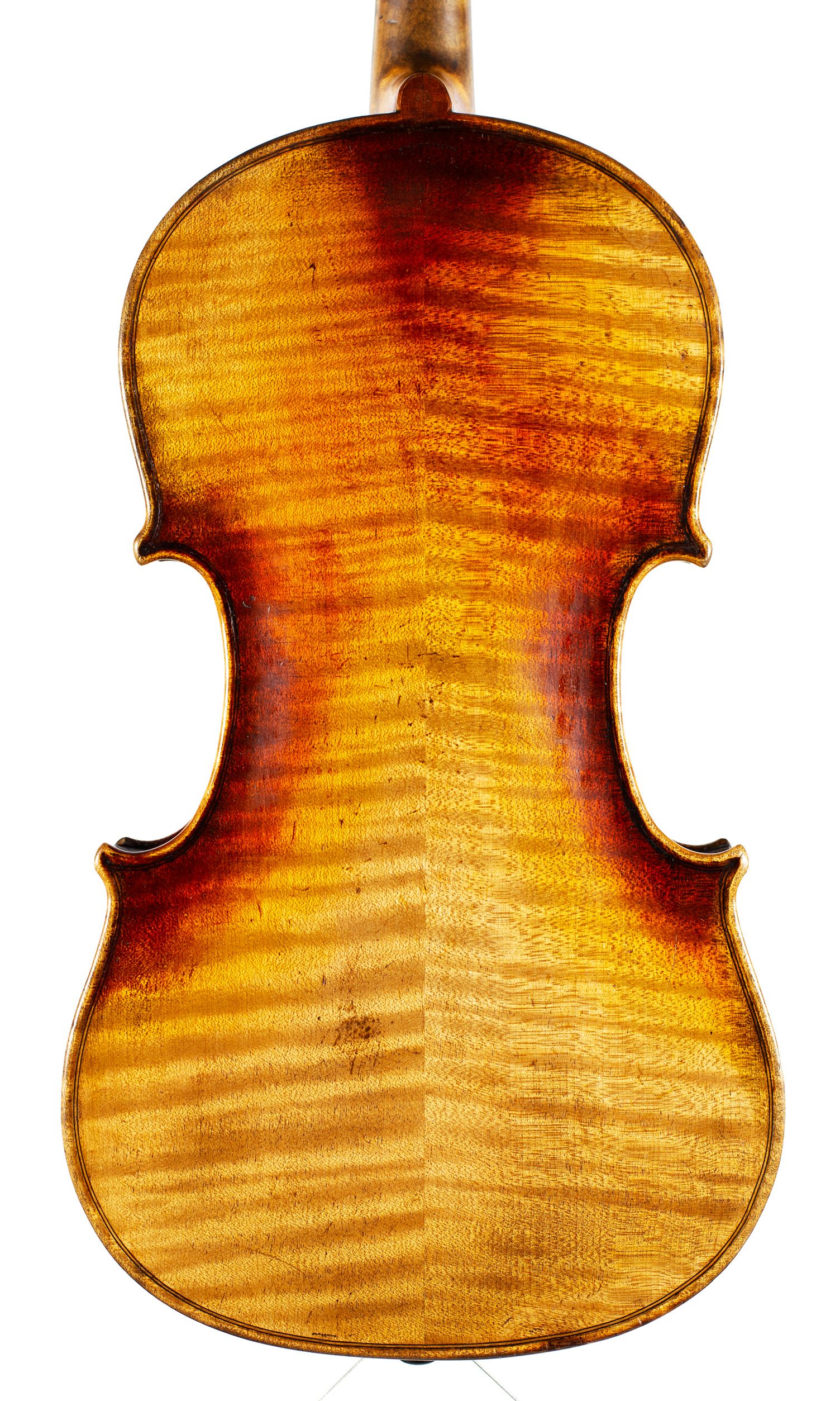 Violin, Workshop of Louis Lowendall, Dresden — back