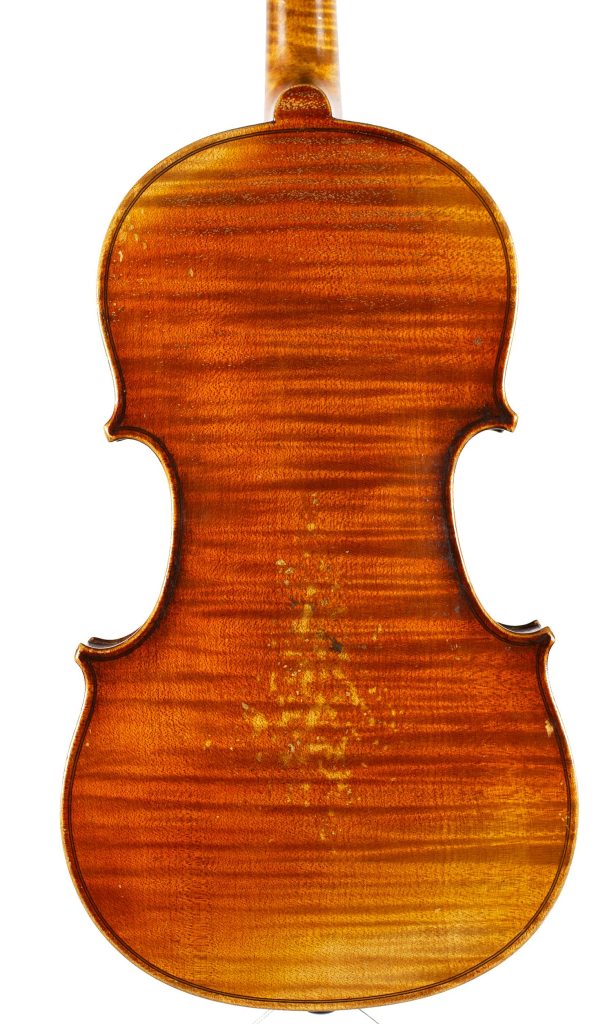 Half-sized violin, Workshop of Jerome Thibouville-Lamy, Mirecourt — back