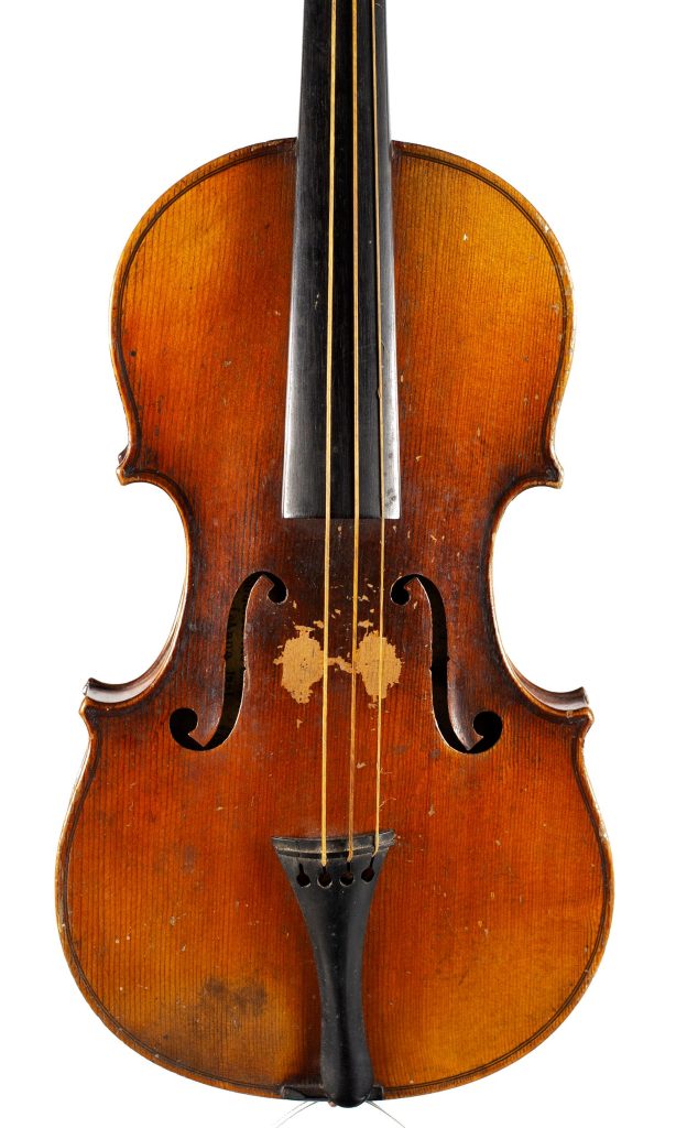 Half-sized violin, Workshop of Jerome Thibouville-Lamy, Mirecourt — front