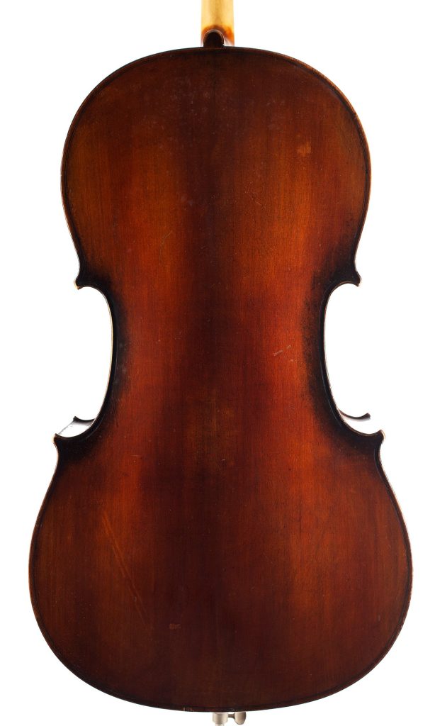 Cello, Workshop of Jerome Thibouville-Lamy, Mirecourt, circa 1900 — back