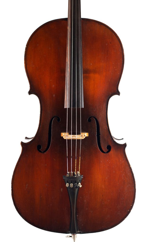 Cello, Workshop of Jerome Thibouville-Lamy, Mirecourt, circa 1900 — front