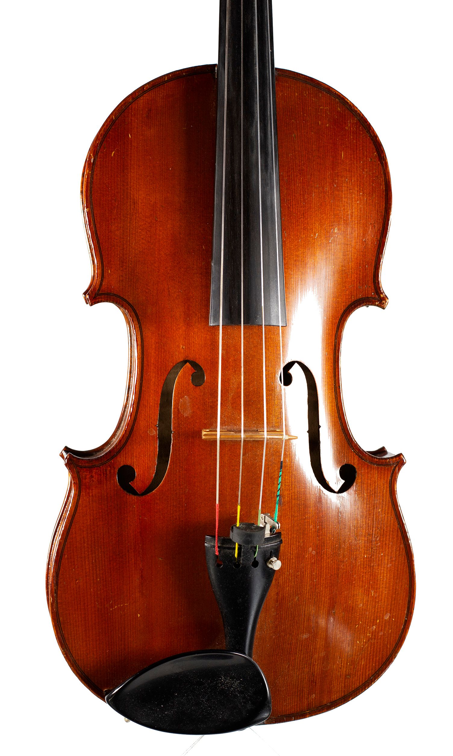 Viola, Workshop of Jerome Thibouville-Lamy, Mirecourt, circa 1890 — angled view, 10°