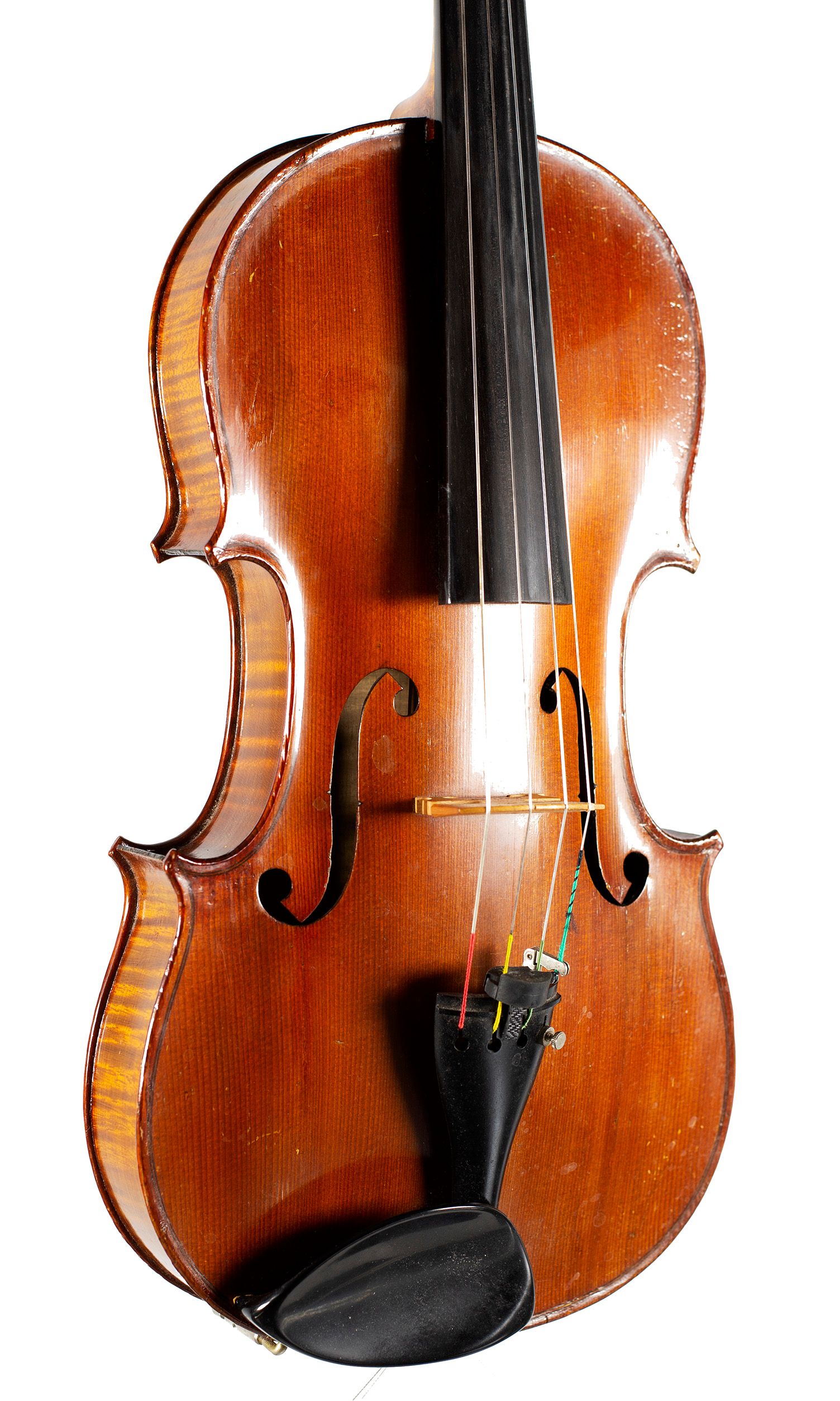 Viola, Workshop of Jerome Thibouville-Lamy, Mirecourt, circa 1890 — angled view, 30°