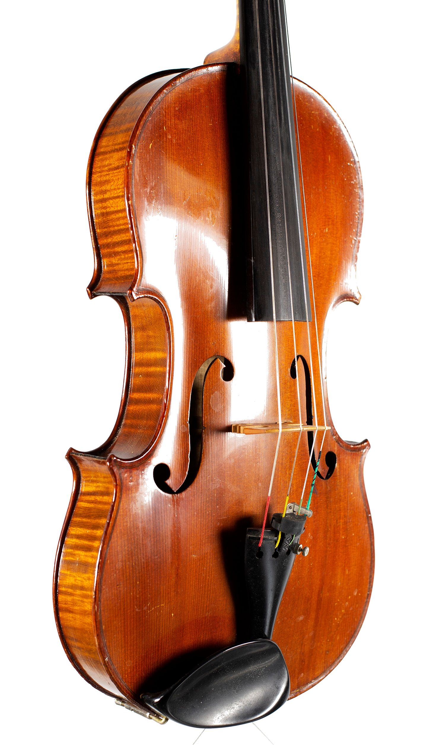 Viola, Workshop of Jerome Thibouville-Lamy, Mirecourt, circa 1890 — angled view, 40°