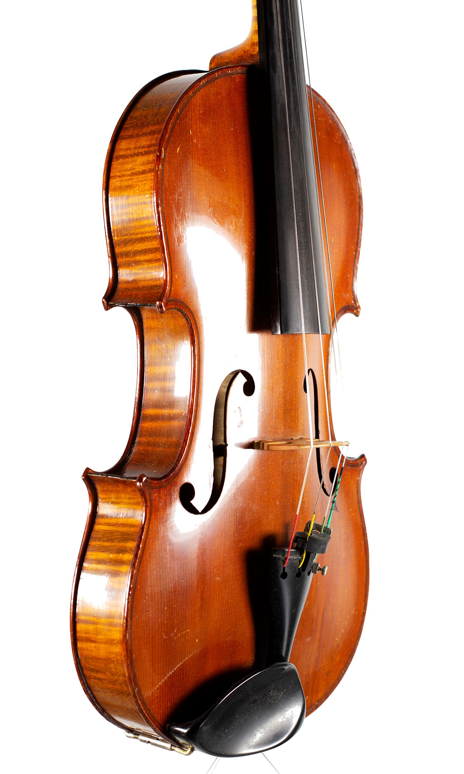 Viola, Workshop of Jerome Thibouville-Lamy, Mirecourt, circa 1890 — angled view, 50°