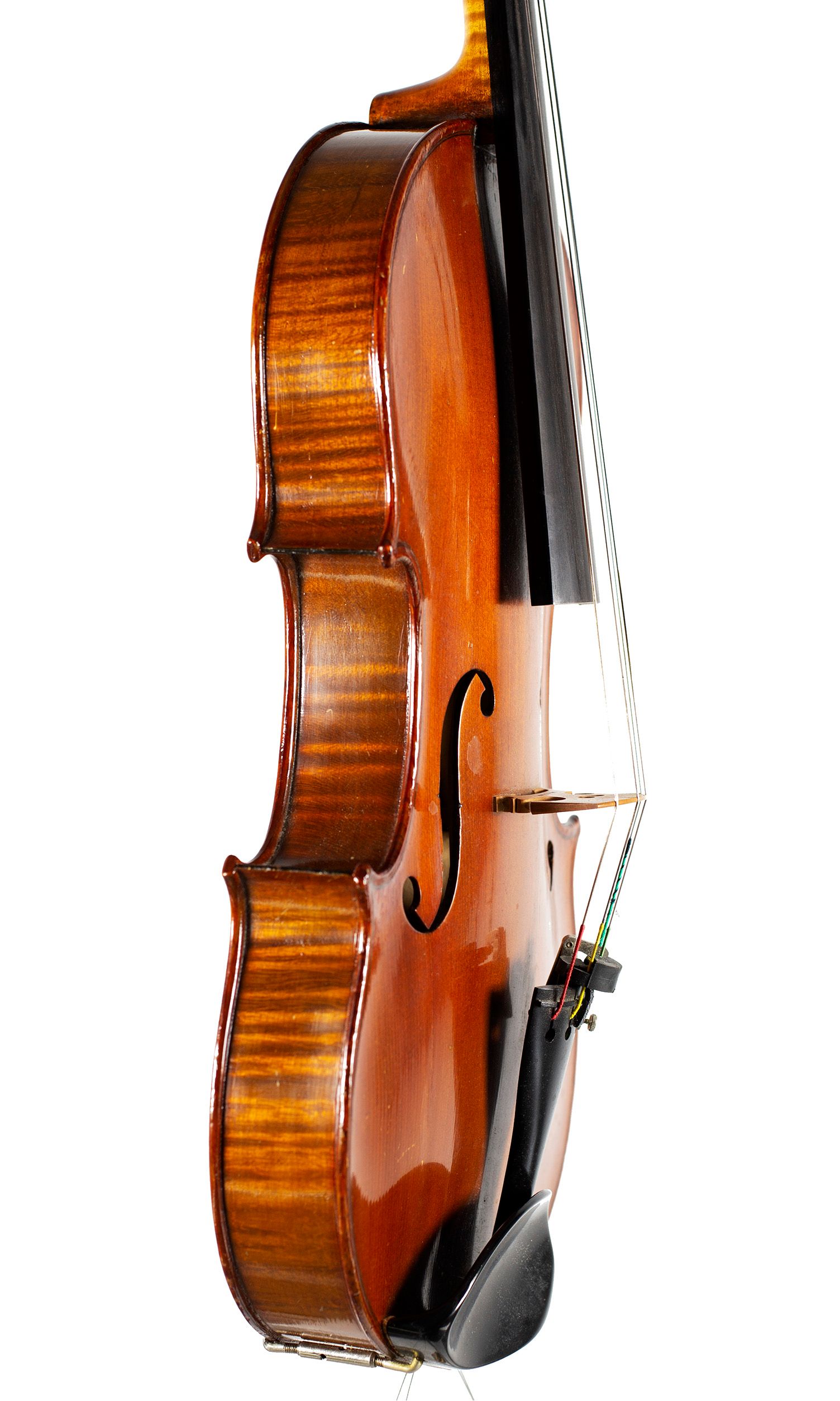 Viola, Workshop of Jerome Thibouville-Lamy, Mirecourt, circa 1890 — angled view, 70°