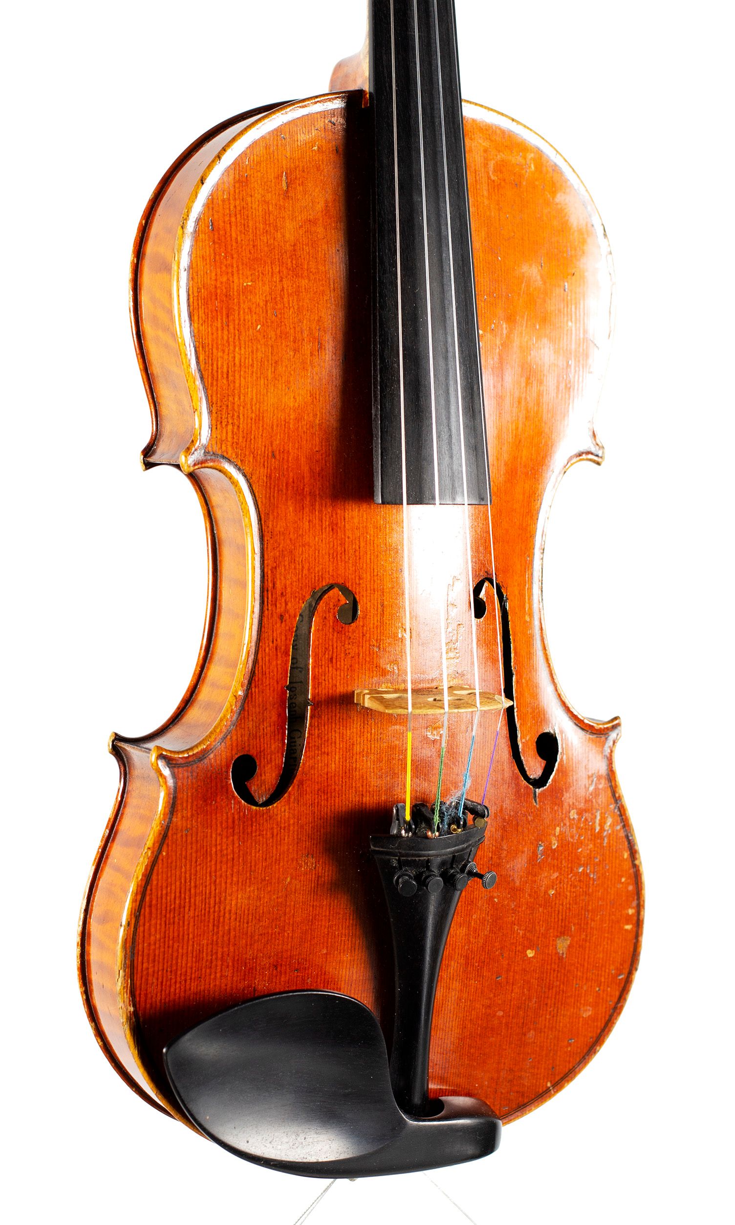 Violin, Workshop of Alfred Moritz, Dresden, early 20th Century — angled view, 30°