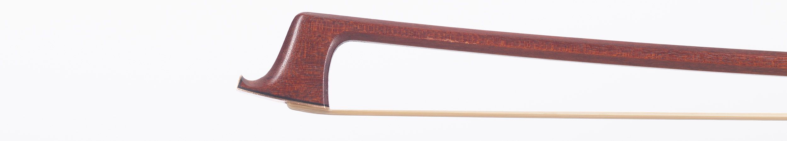 A gold-mounted violin bow by W. E. Hill & Sons, London — head