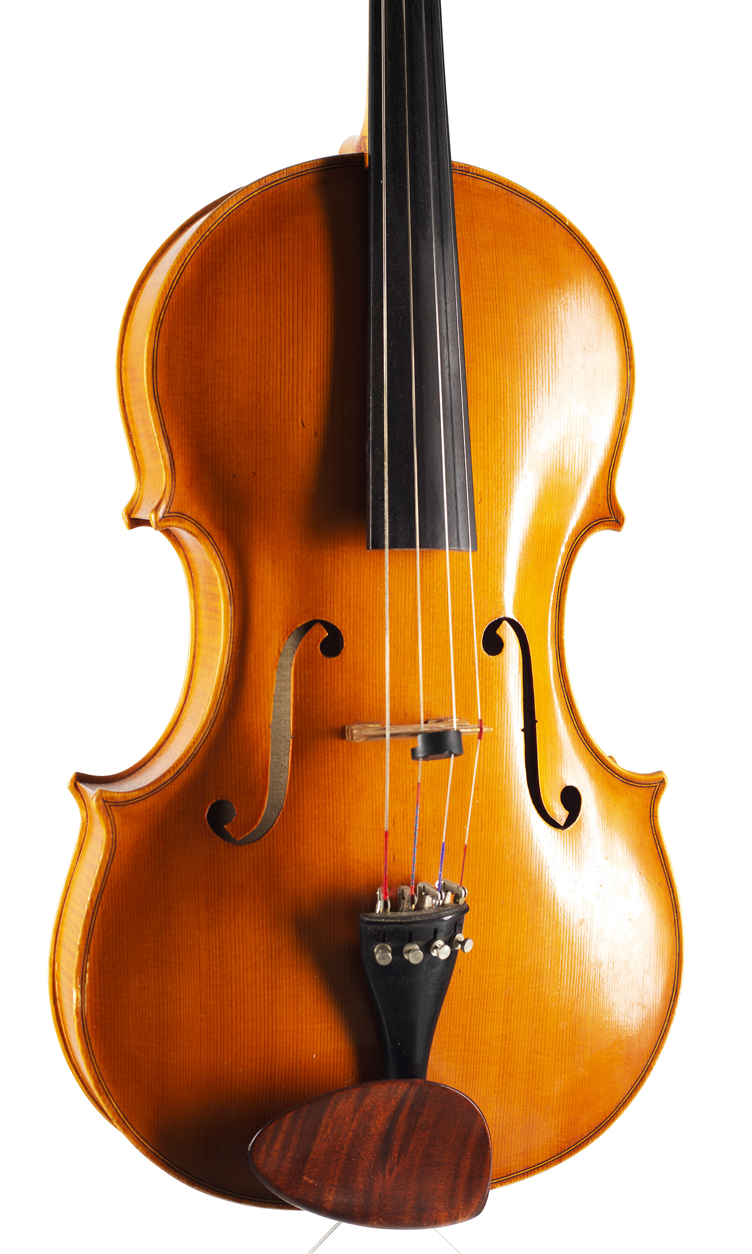 A viola by Gordon Campbell, Dinedor, 1982 — angled view, 30°