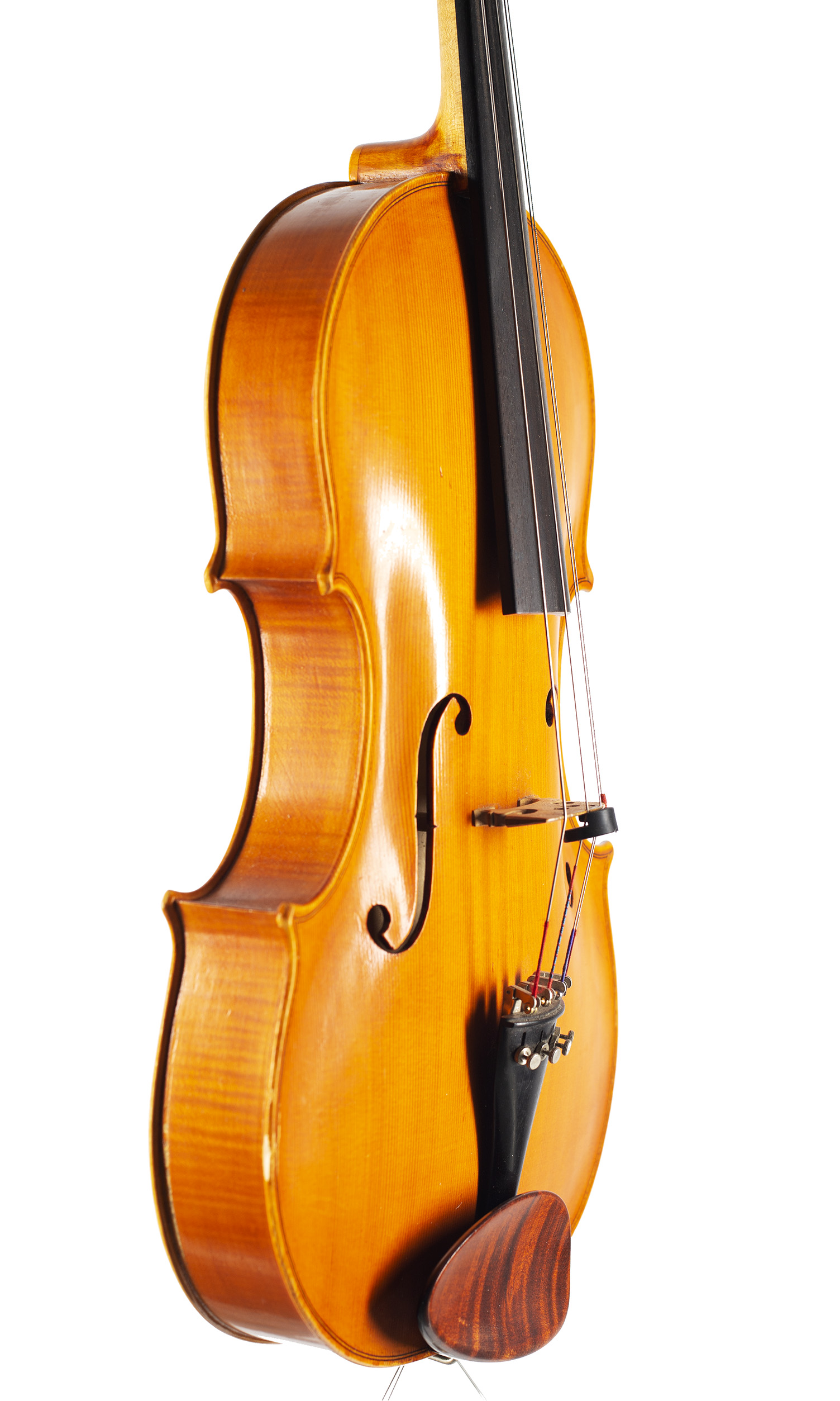 A viola by Gordon Campbell, Dinedor, 1982 — angled view, 70°