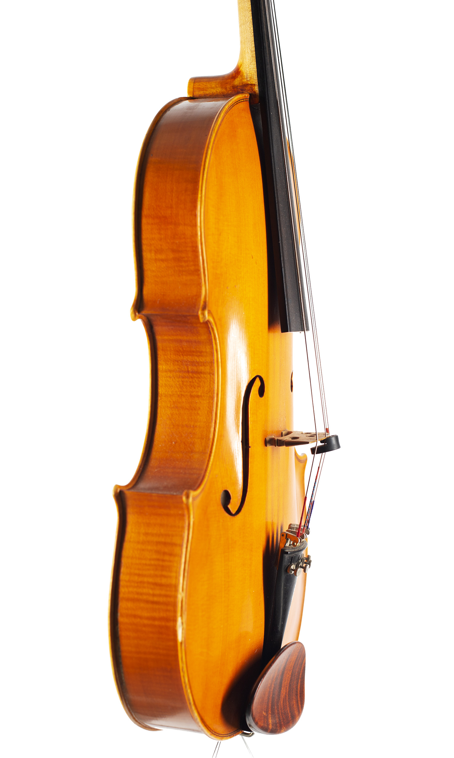 A viola by Gordon Campbell, Dinedor, 1982 — angled view, 80°