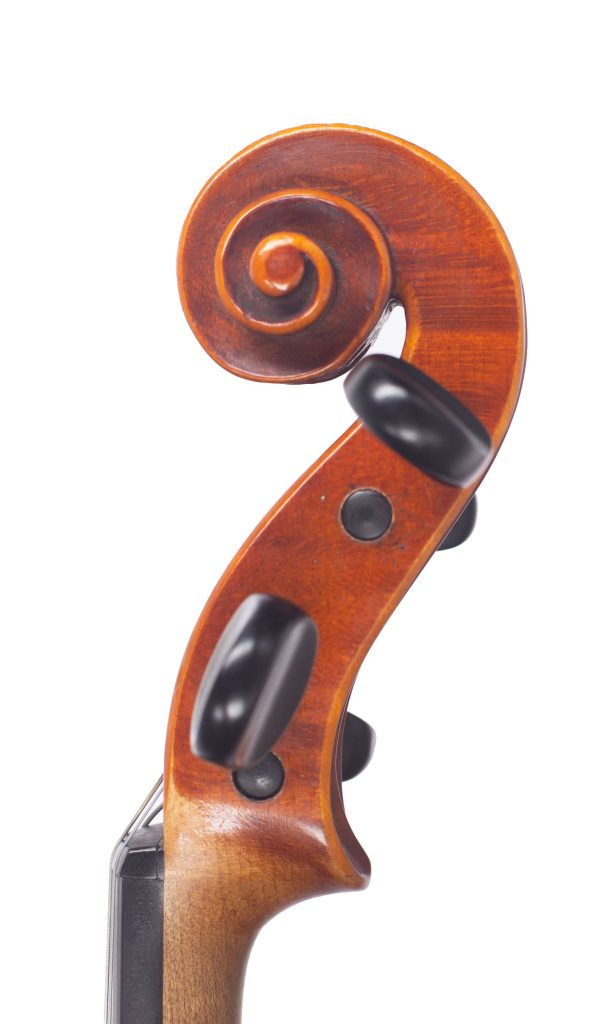 Viola, Workshop of Jérôme Thibouville-Lamy, Mirecourt, circa 1900 — scroll