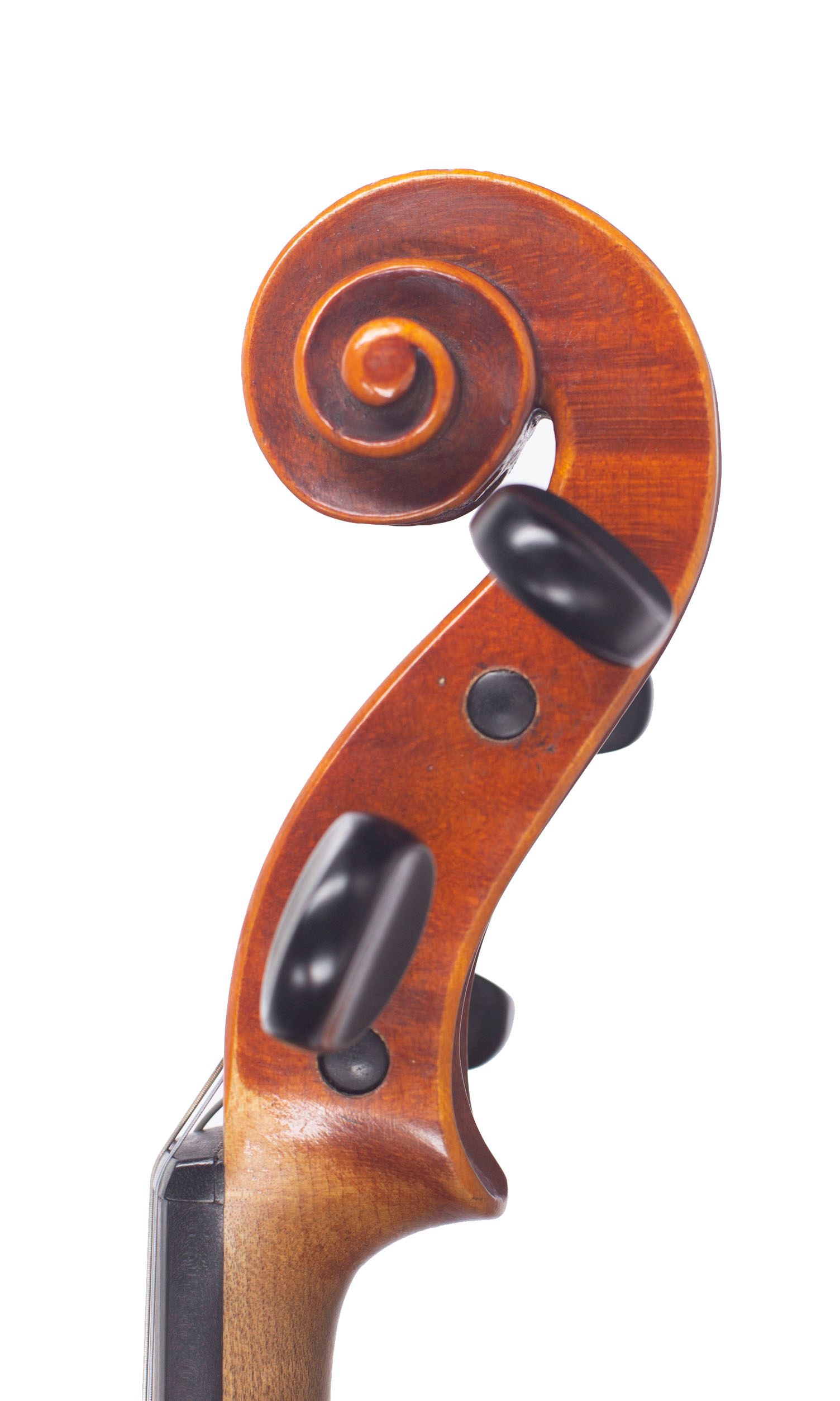 Viola, Workshop of Jérôme Thibouville-Lamy, Mirecourt, circa 1900 — scroll