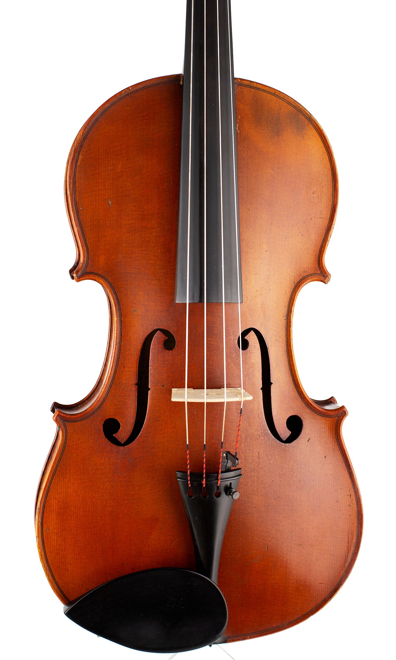 Viola, Workshop of Jérôme Thibouville-Lamy, Mirecourt, circa 1900 — angled view, 10°