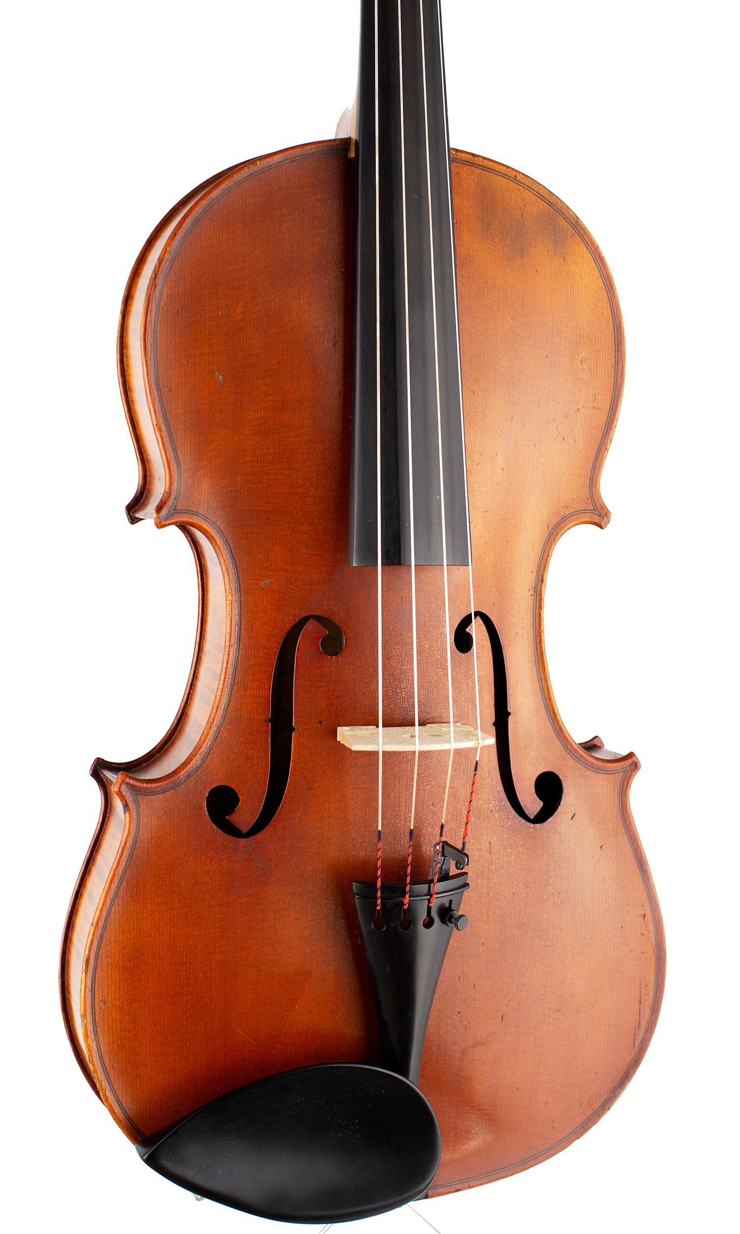 Viola, Workshop of Jérôme Thibouville-Lamy, Mirecourt, circa 1900 — angled view, 20°