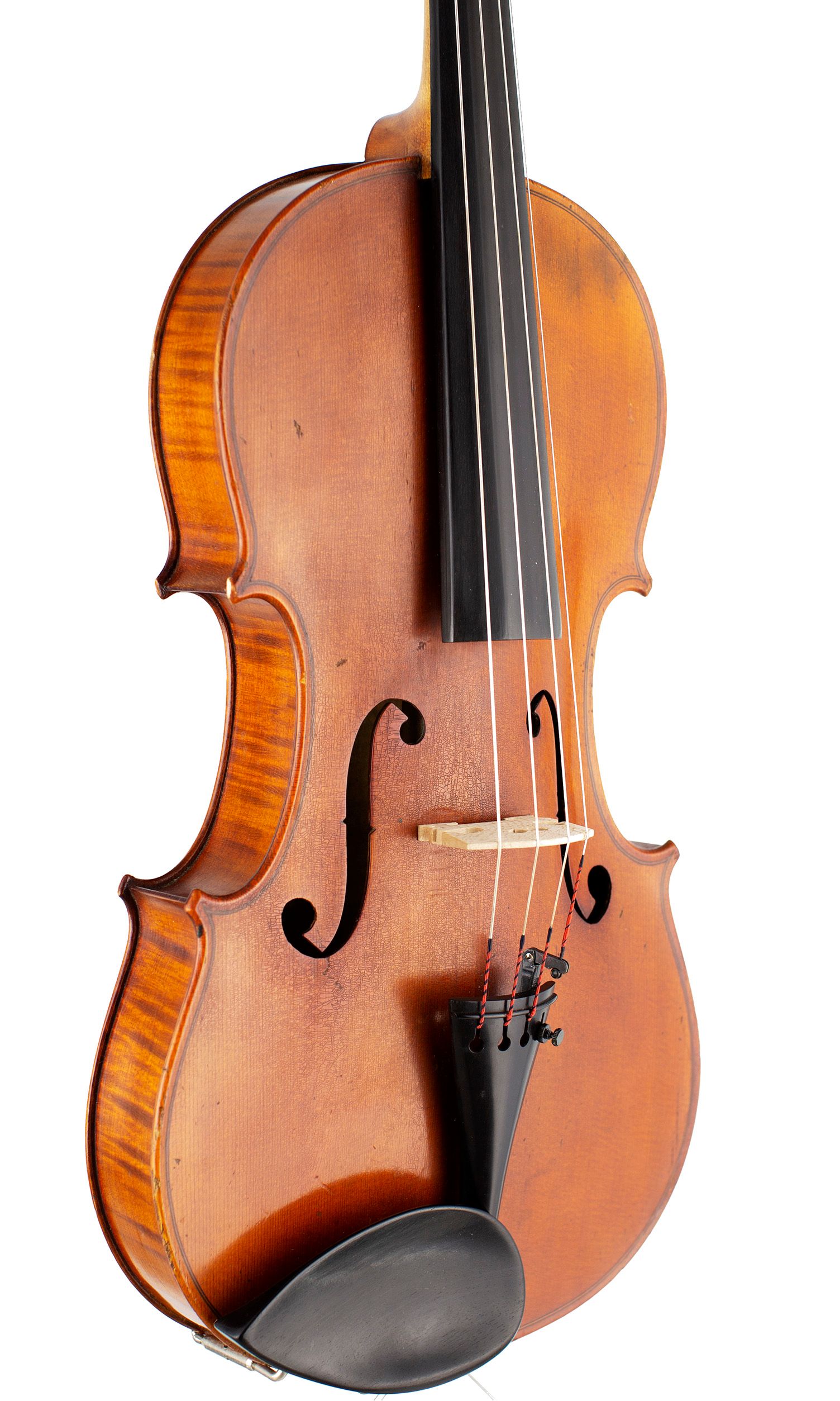 Viola, Workshop of Jérôme Thibouville-Lamy, Mirecourt, circa 1900 — angled view, 40°