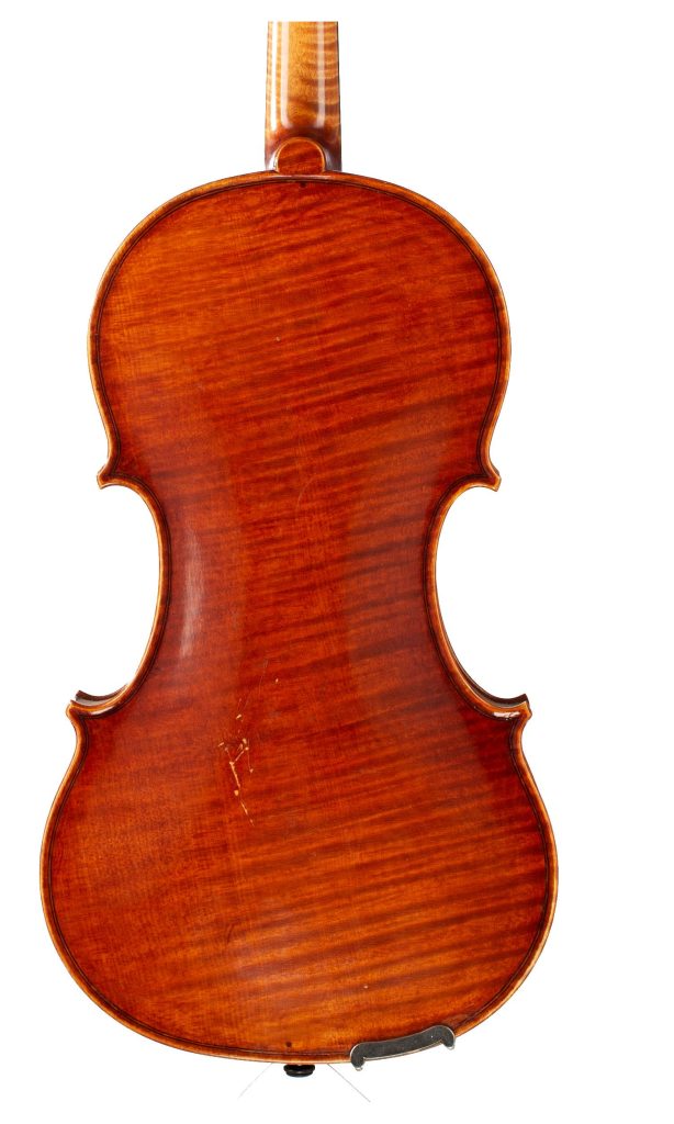 Violin by Glen Collins, Newark, 1977 — back
