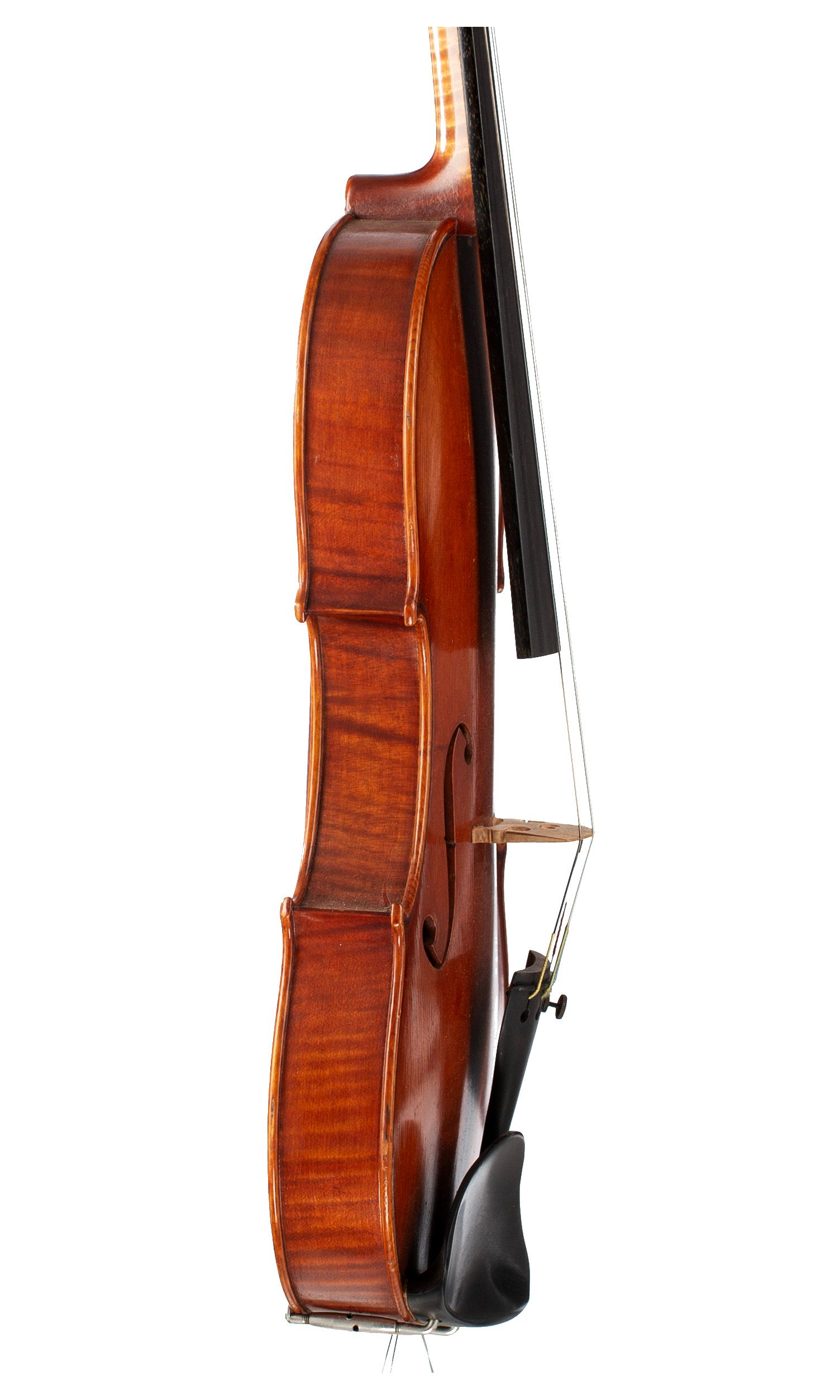 Violin by Glen Collins, Newark, 1977 — angled view, 80°