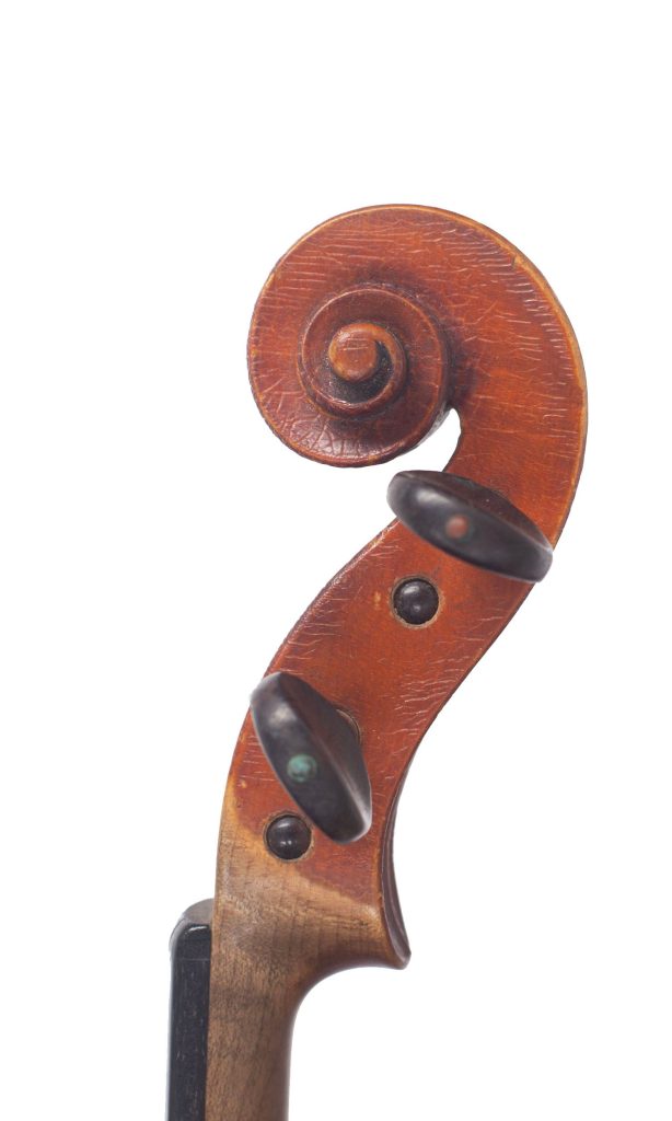 Violin by Ernst Gläsel, Germany, 1900 — scroll