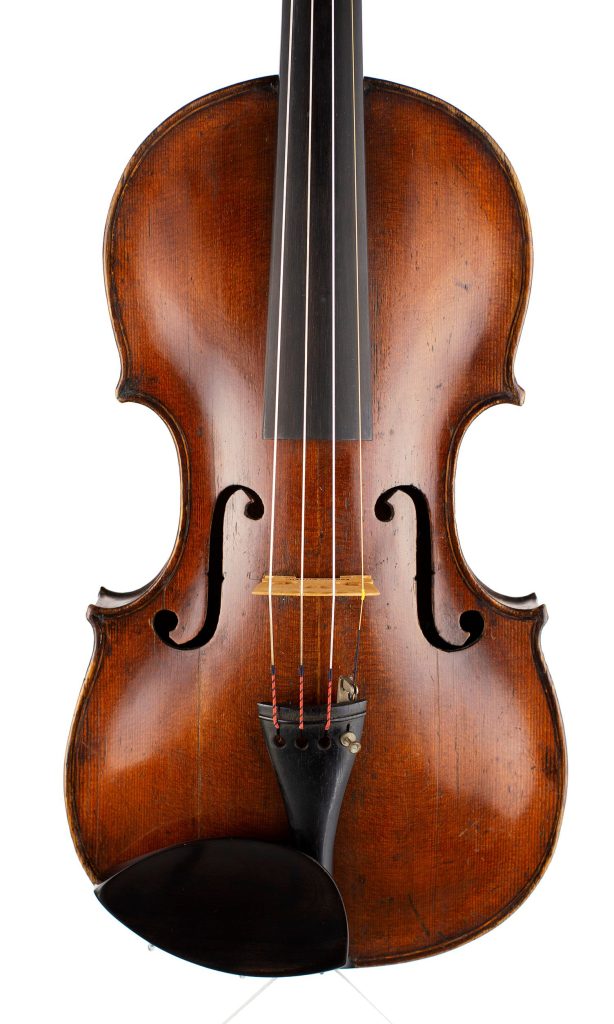Violin by Johann Christian Ficker, Markneukirchen, circa 1760 — front