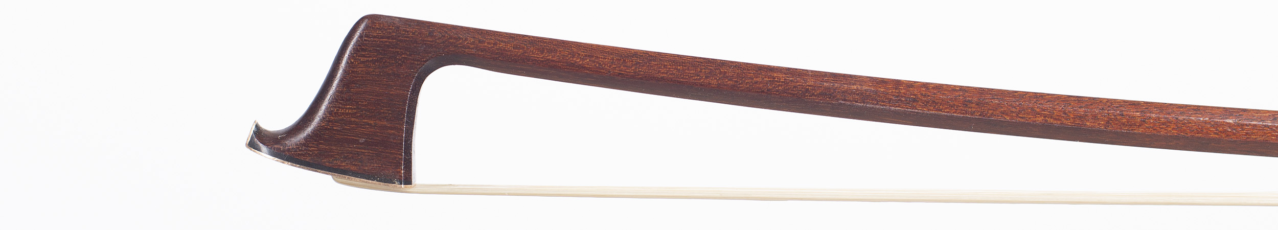 A gold-mounted viola bow, by Malcolm Taylor, England — head