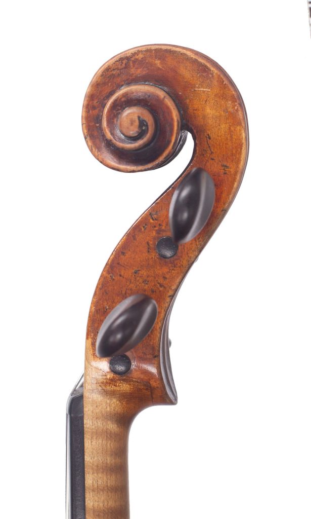 Violin by Nicolas Lupot, France, circa 1790/95 — scroll