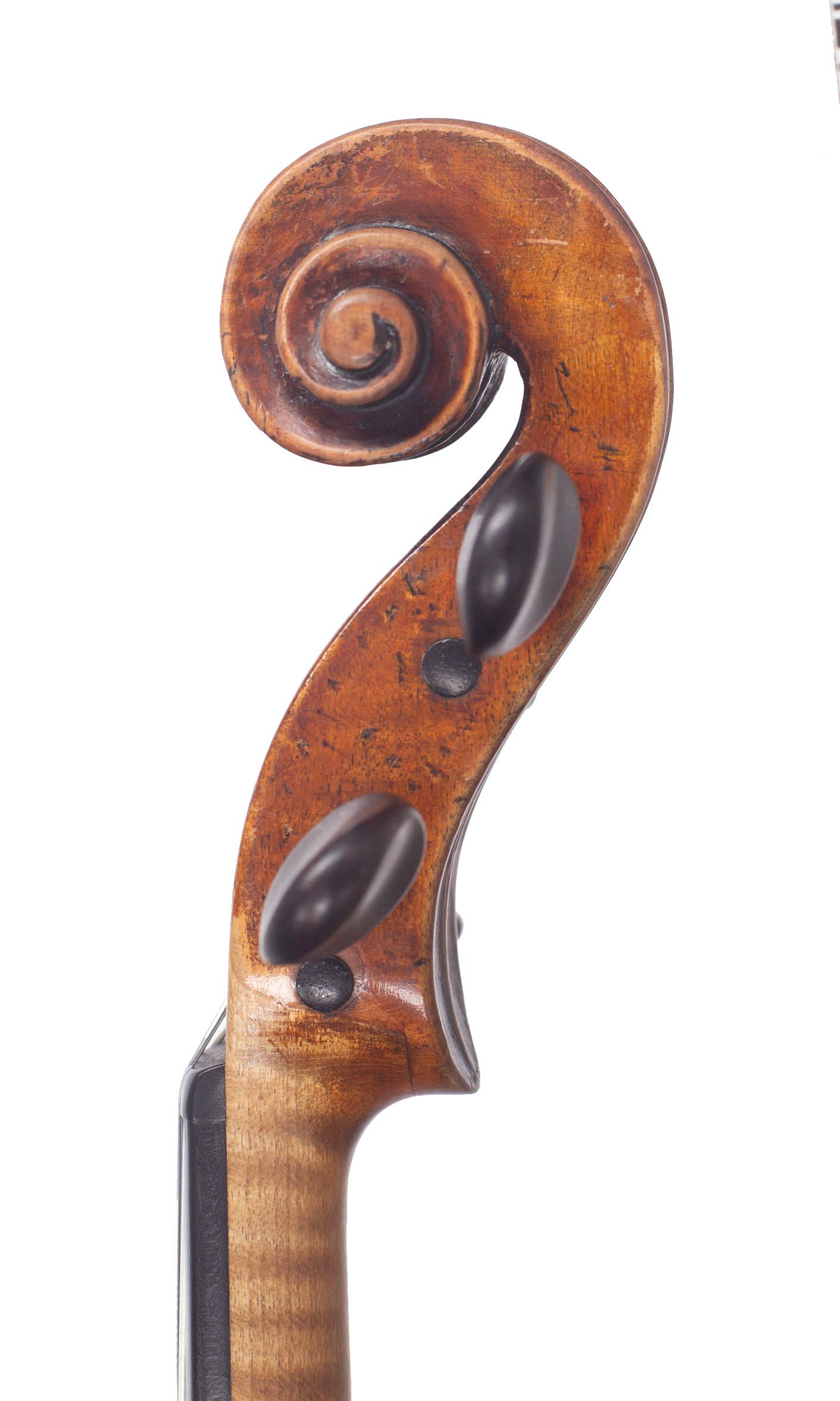 Violin by Nicolas Lupot, France, circa 1790/95 — scroll