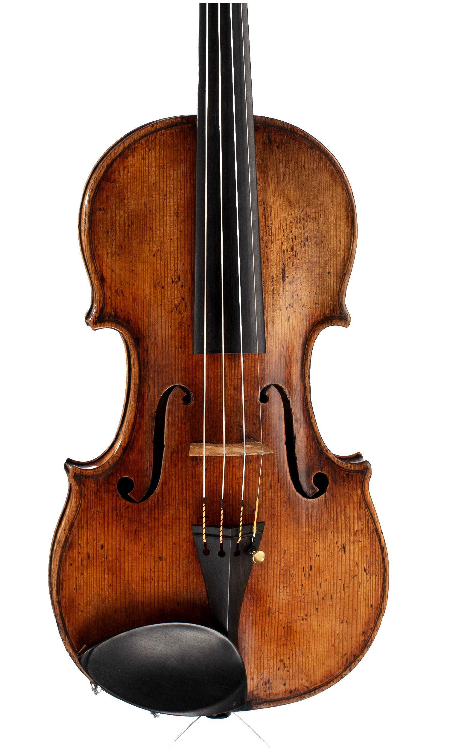Violin by Nicolas Lupot, France, circa 1790/95 — angled view, 10°