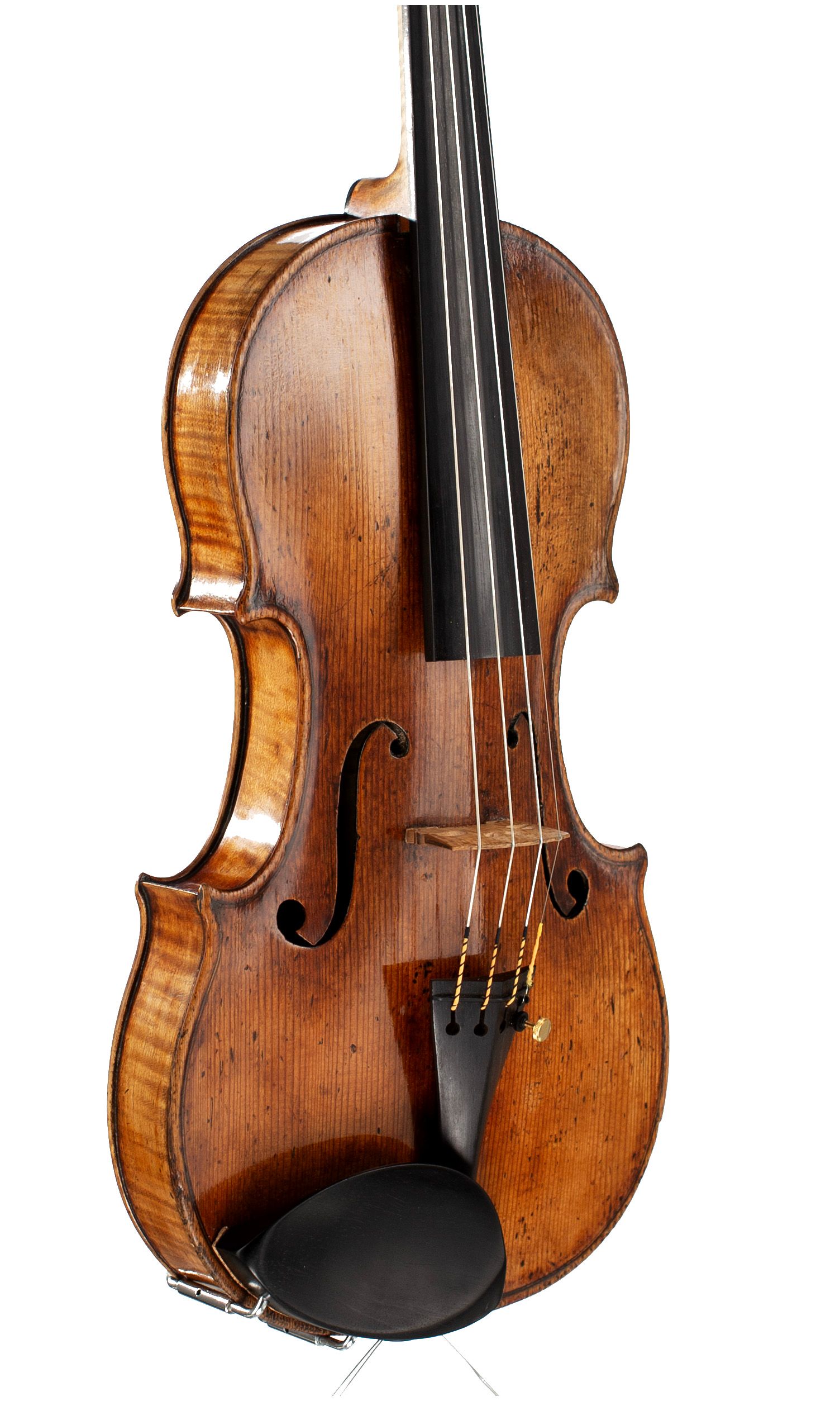 Violin by Nicolas Lupot, France, circa 1790/95 — angled view, 40°