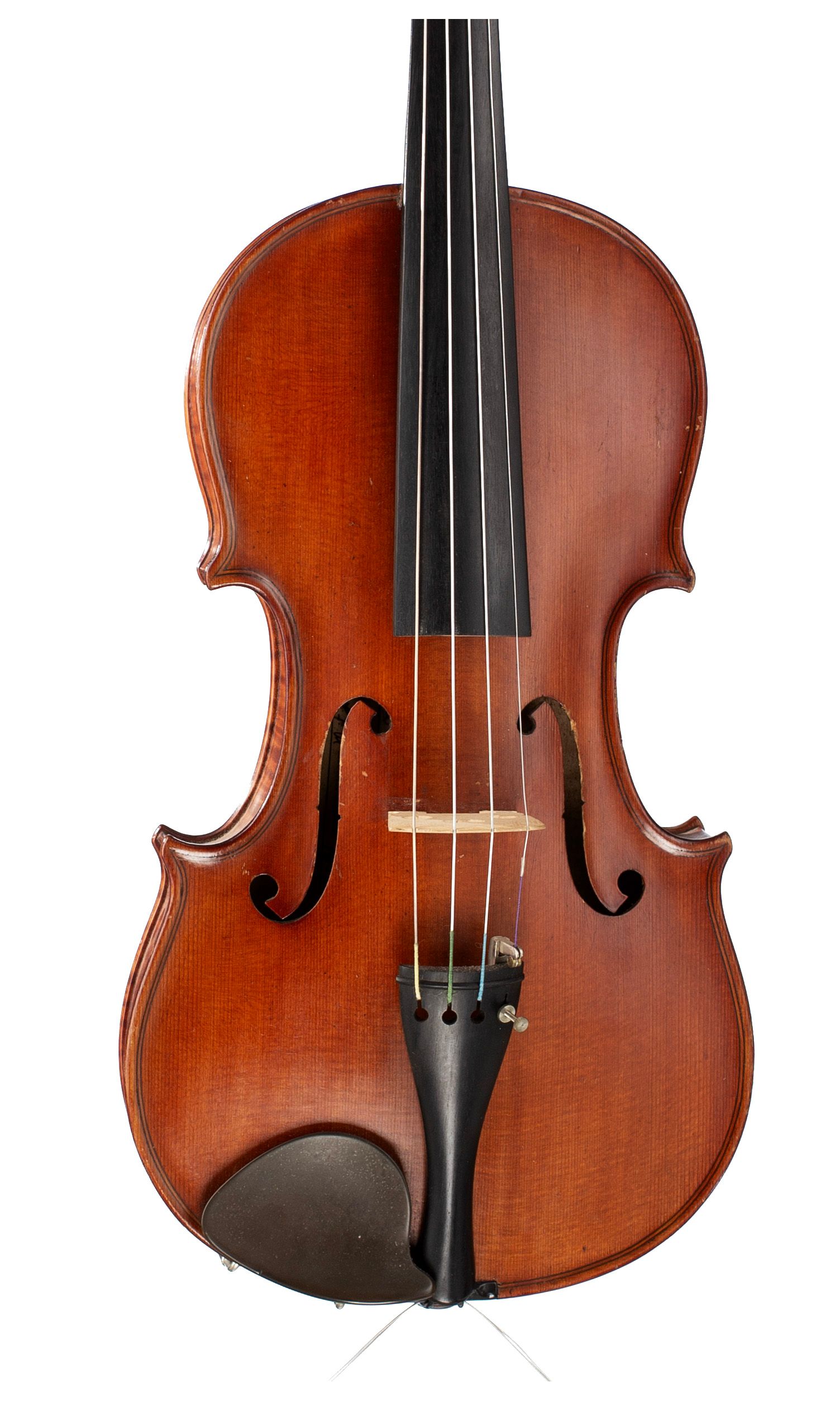 Violin by Louis F. Milton, Bedford, 1930 — angled view, 10°