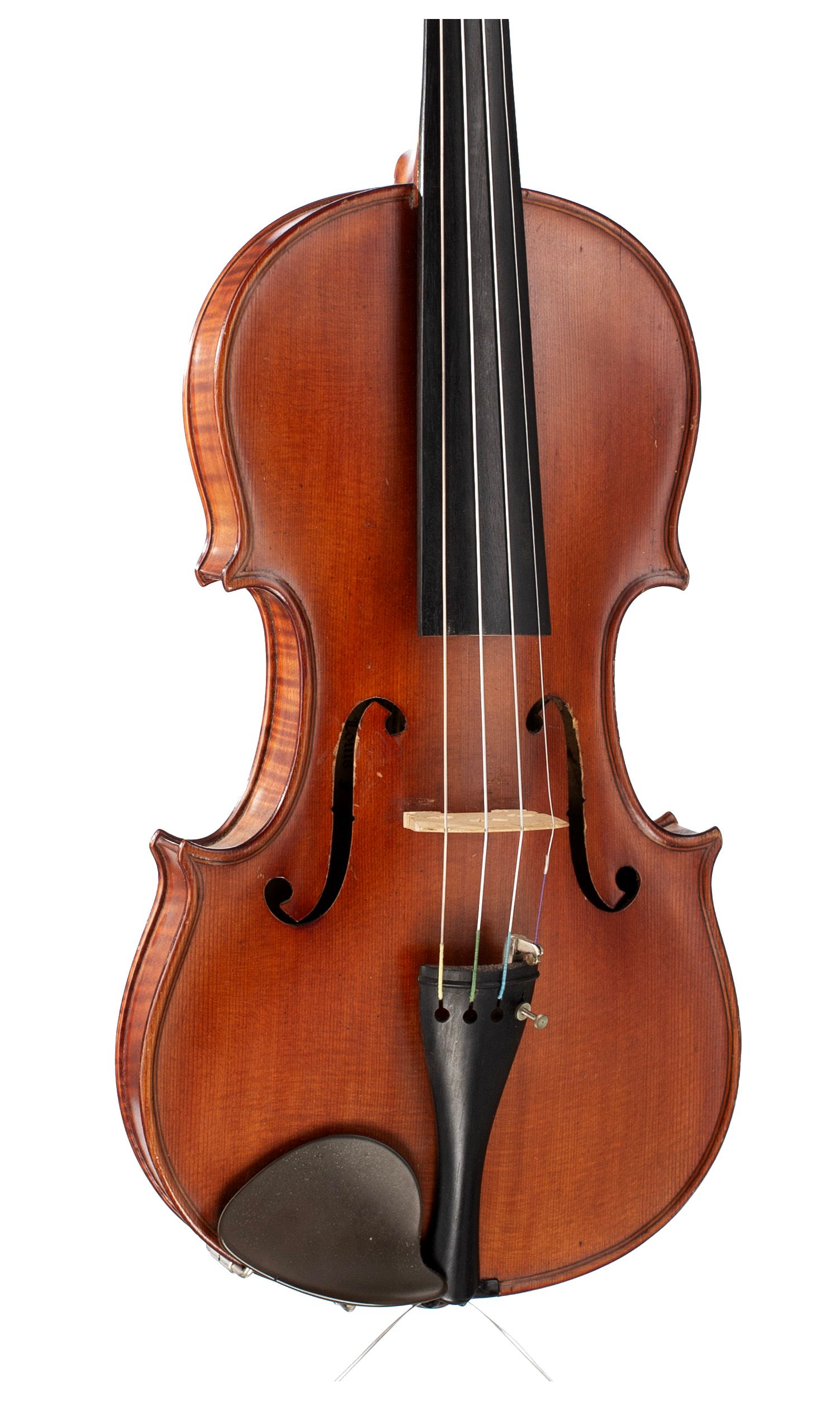 Violin by Louis F. Milton, Bedford, 1930 — angled view, 20°