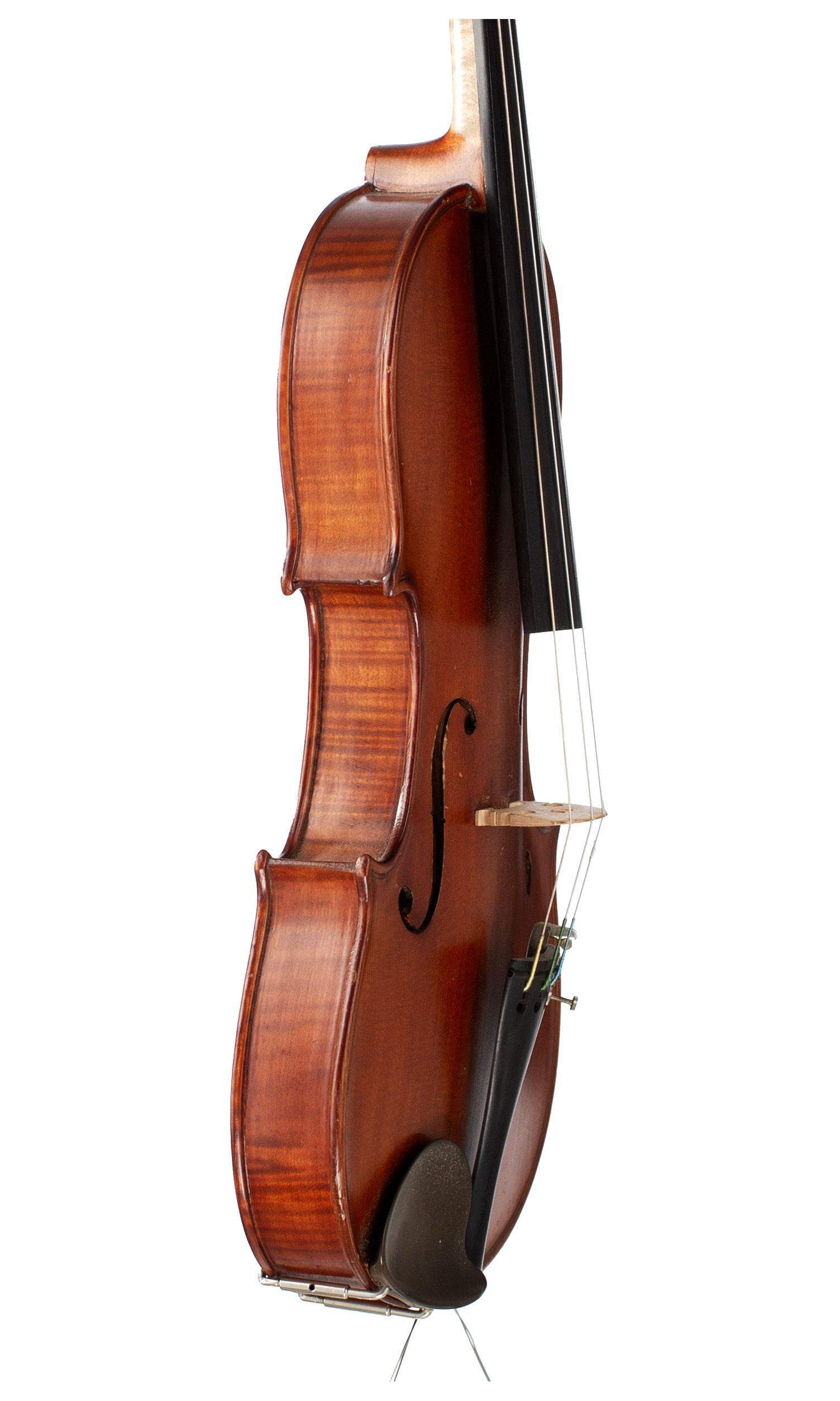 Violin by Louis F. Milton, Bedford, 1930 — angled view, 70°