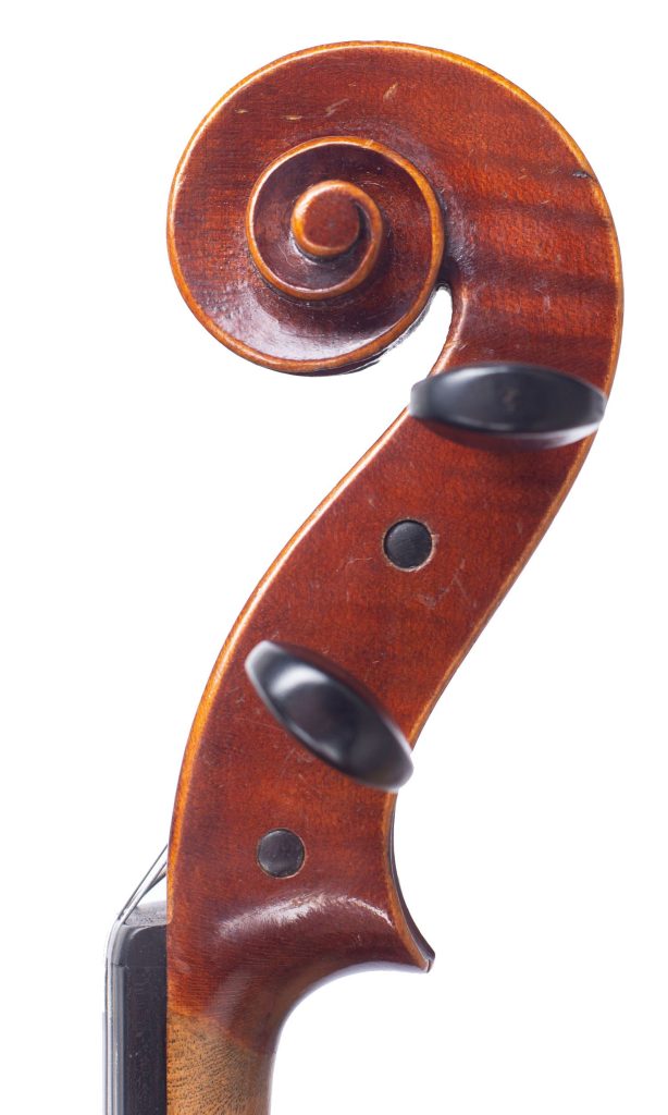 Viola, Workshop of Jerome Thibouville-Lamy, Mirecourt, circa 1900 — scroll