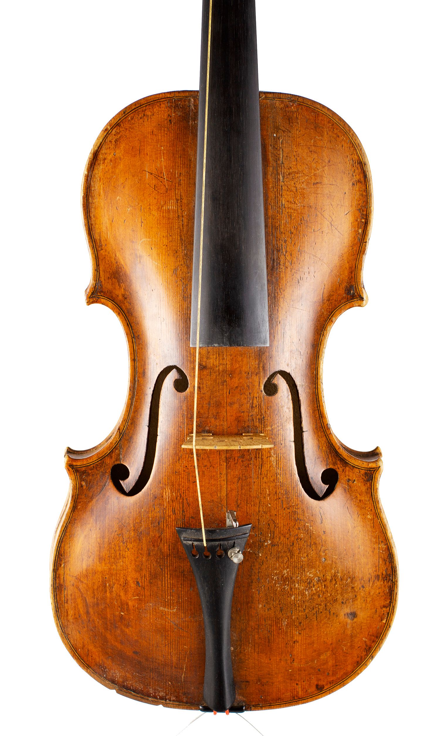Violin by David Hopf (II), Litomerice, circa 1810 — front