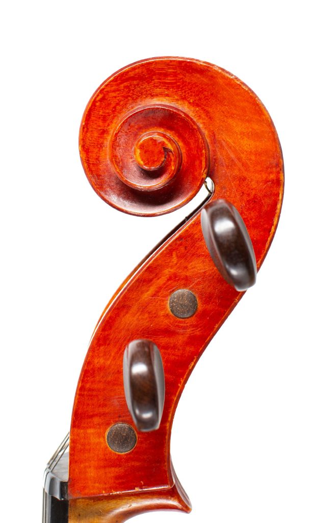 Cello by N. Wennerstrôm, Sollentuna, 1959 — scroll
