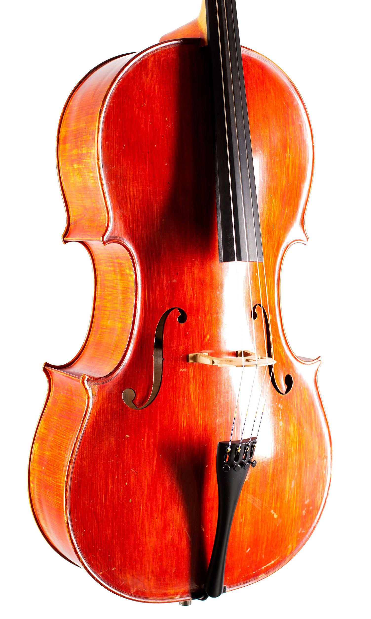 Cello by N. Wennerstrôm, Sollentuna, 1959 — angled view, 30°