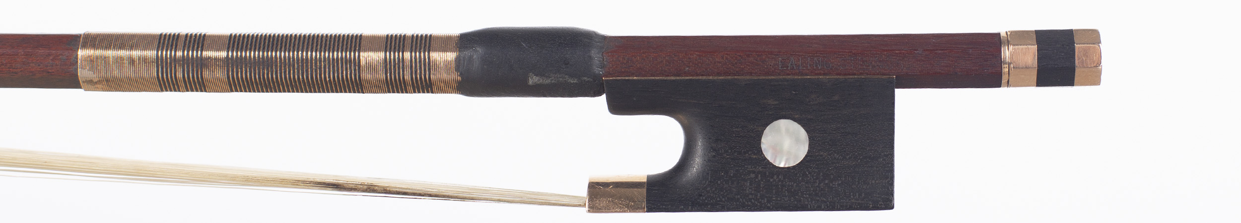 A gold-mounted viola bow by Michael Taylor, London — frog